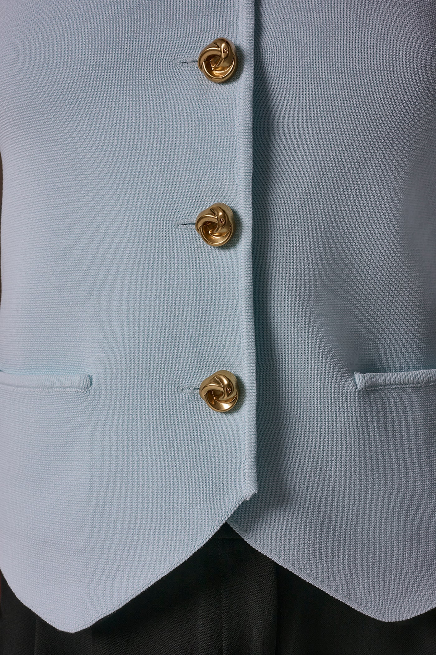 CROPPED SWEATER SUIT VEST