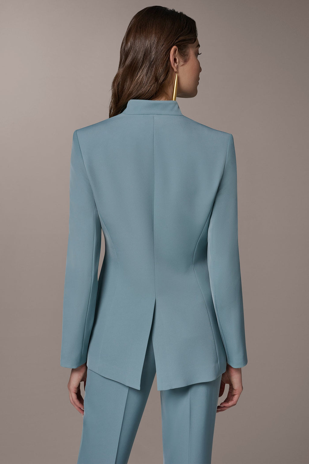 BUTTON SLEEVE SUIT BLAZER