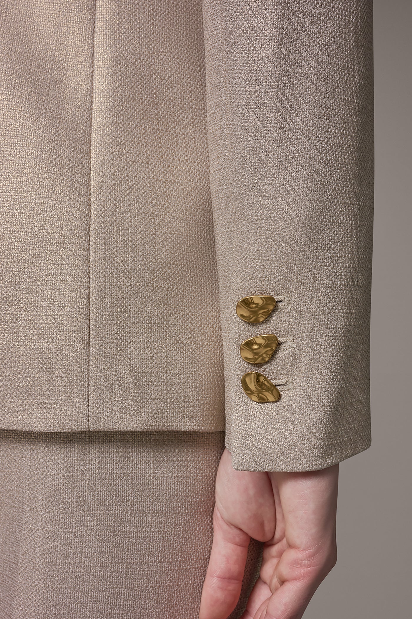 METALLIC SUIT BLAZER