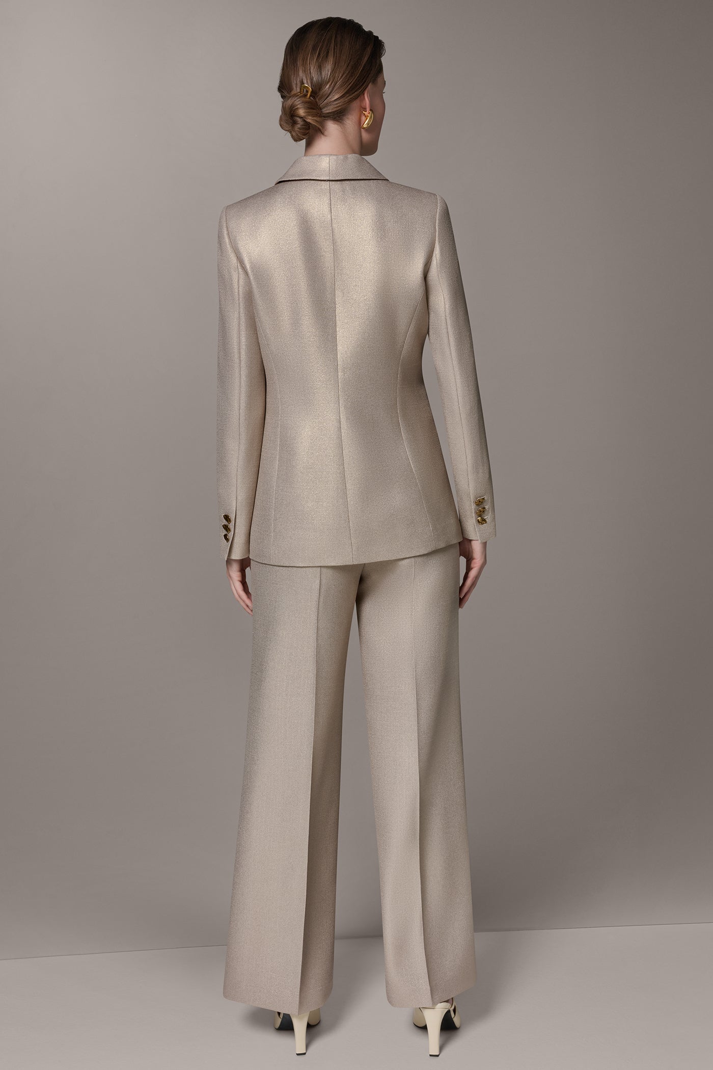 METALLIC SUIT BLAZER