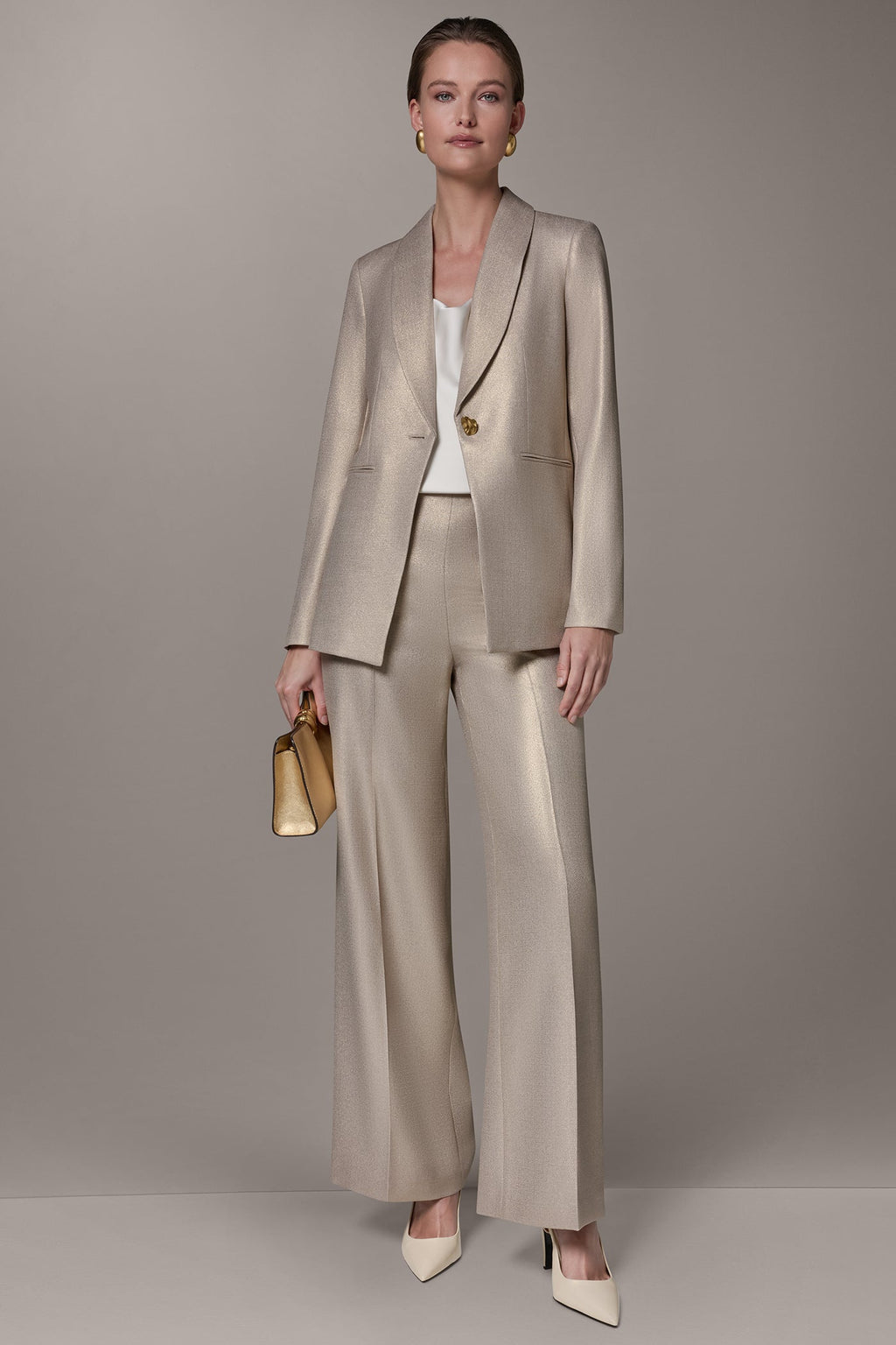 METALLIC SUIT BLAZER
