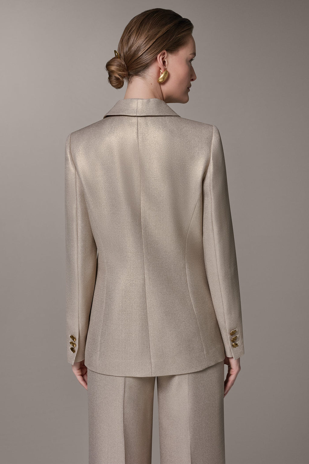 METALLIC SUIT BLAZER