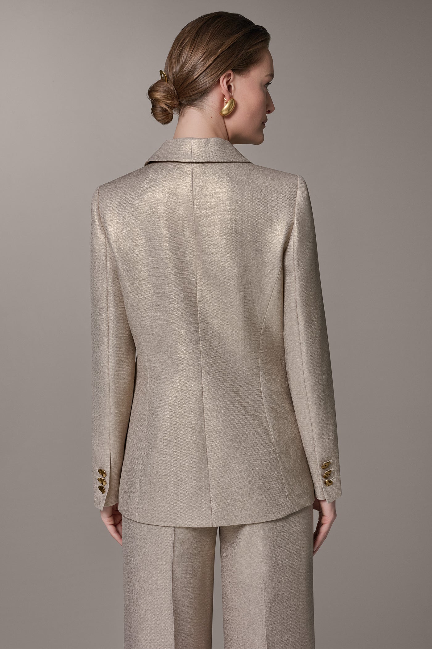 METALLIC SUIT BLAZER