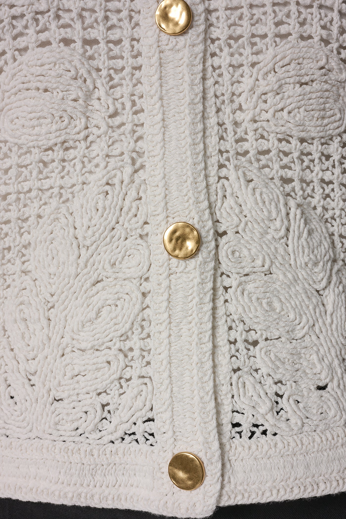 BELL SLEEVE FLORAL CROCHET JACKET