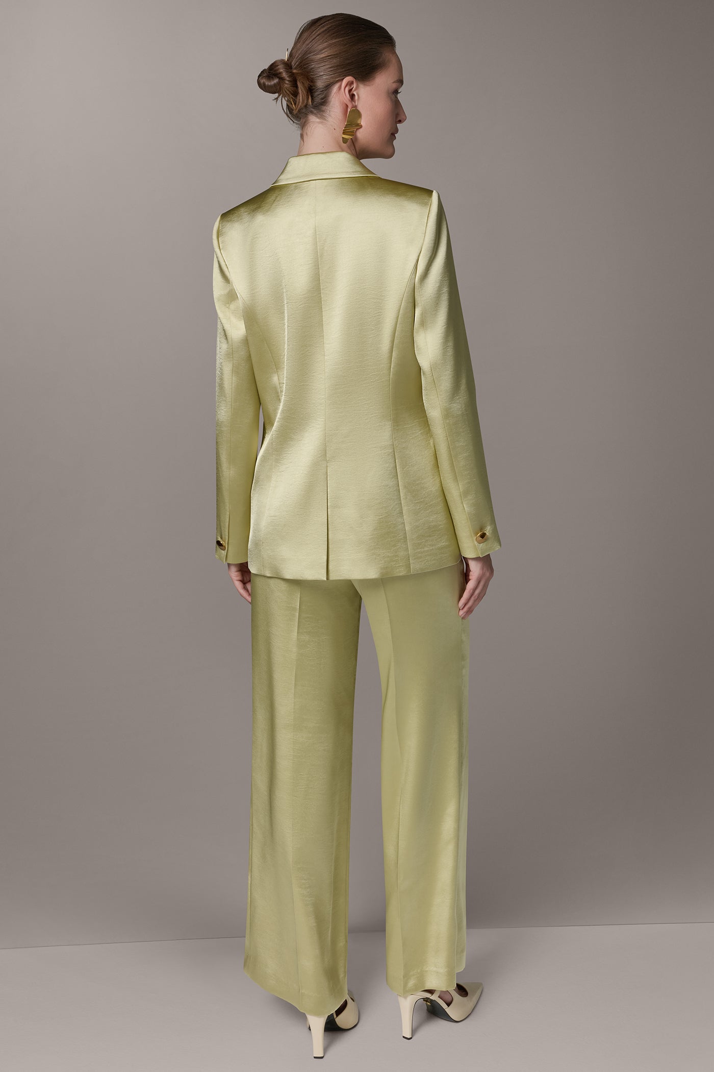 ONE BUTTON SUIT BLAZER