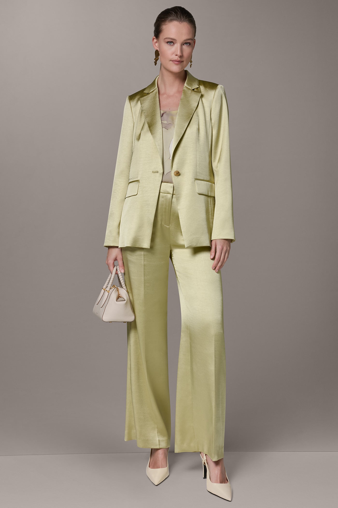 ONE BUTTON SUIT BLAZER