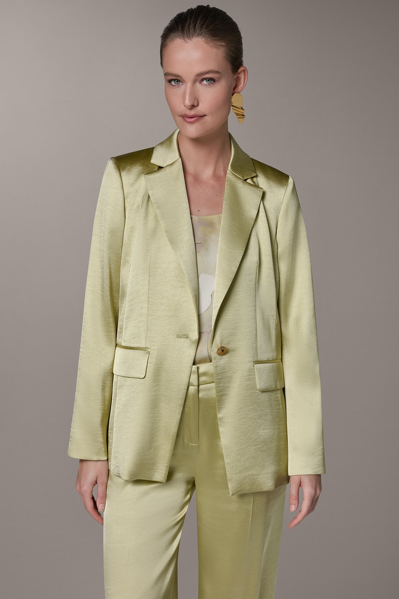 ONE BUTTON SUIT BLAZER