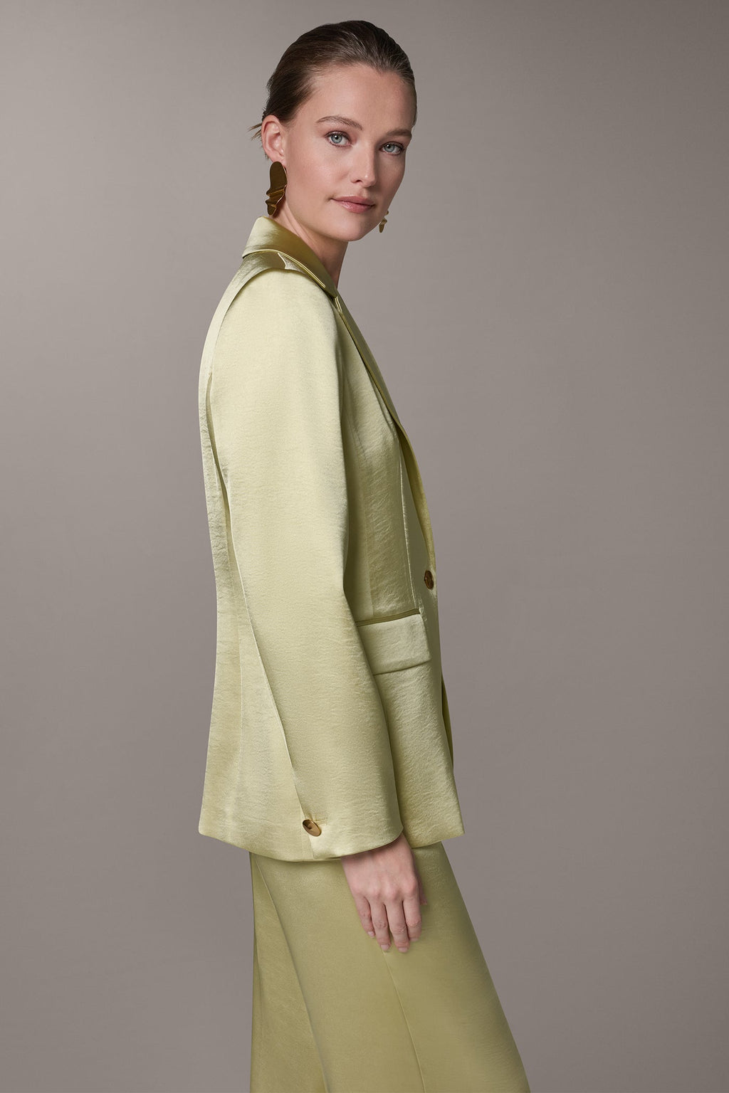 ONE BUTTON SUIT BLAZER
